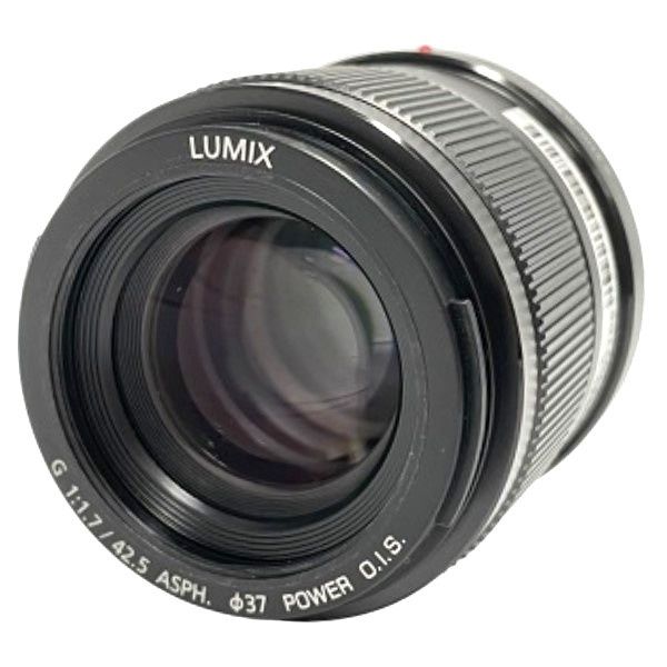 パナソニック LUMIX G 42.5mm/F1.7 ASPH./POWER O.I.S. H-HS043-K 単焦点レンズ ブラック 【良い(B)】