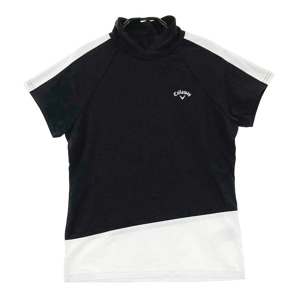 サイズ：S CALLAWAY キャロウェイ ハイネック 半袖Tシャツ ブラック系