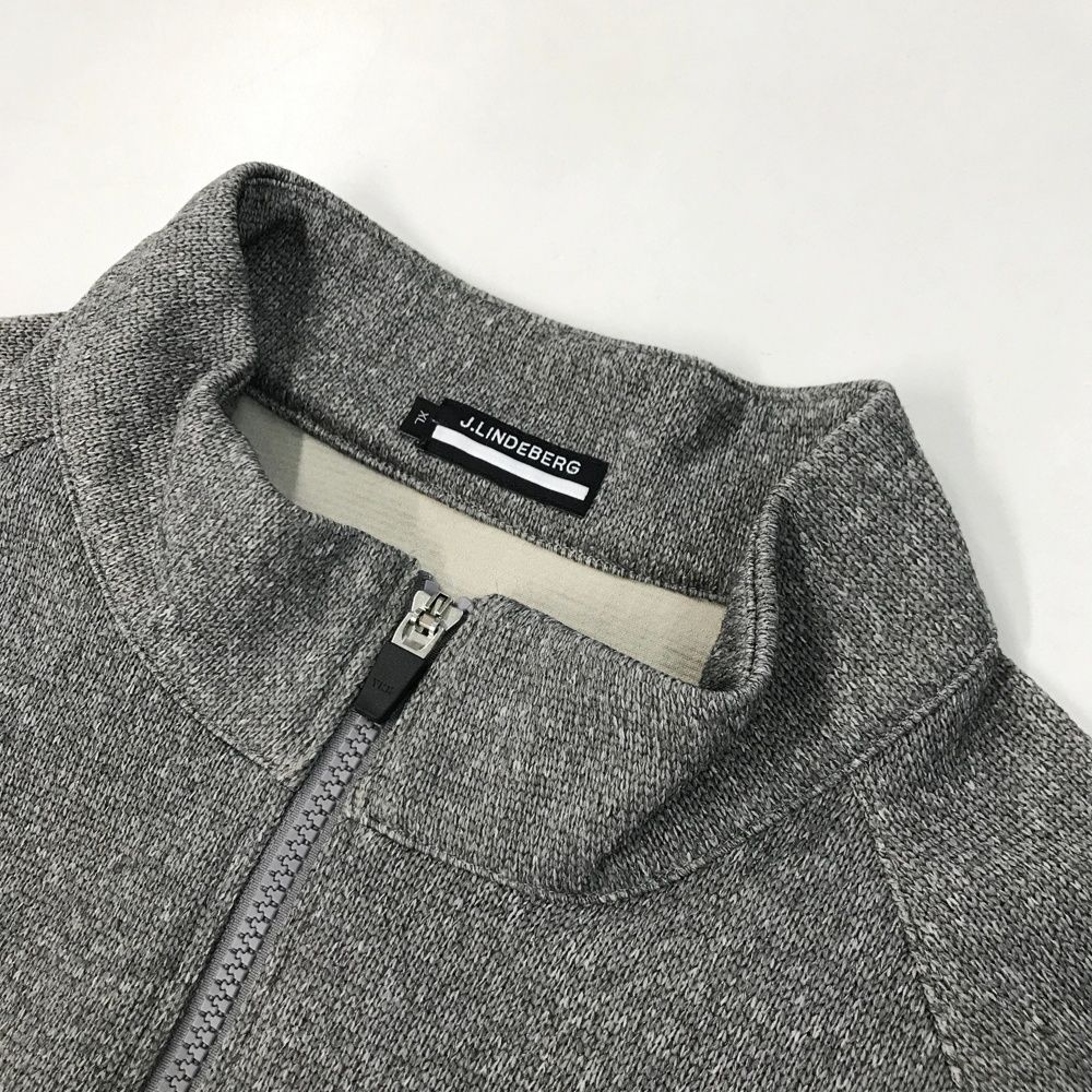 超熱 サイズ：XL J.LINDEBERG ニットジャケット ジェイリンドバーグ メンズウェア