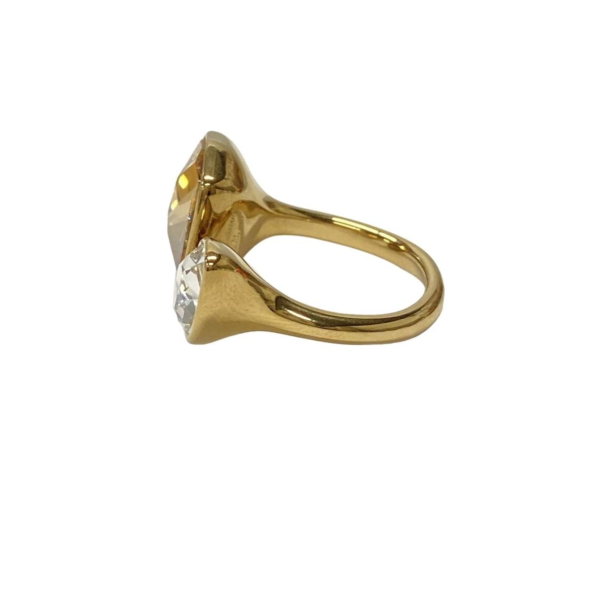 SWAROVSKI(スワロフスキー) リング 55美品 クリア×ピンク