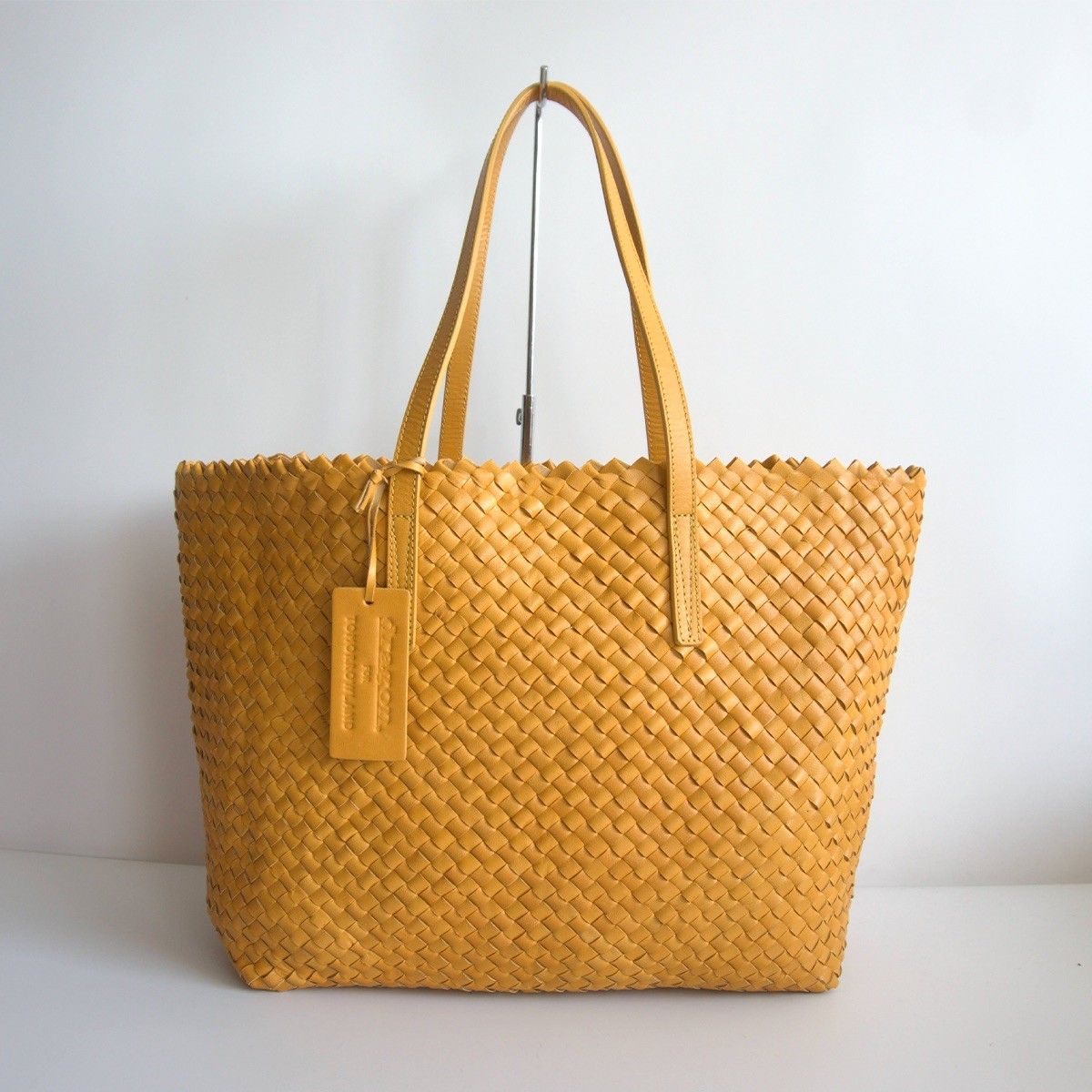 美品/TOMORRORLAND別注】DRAGON【レザー メッシュ トートバッグ 