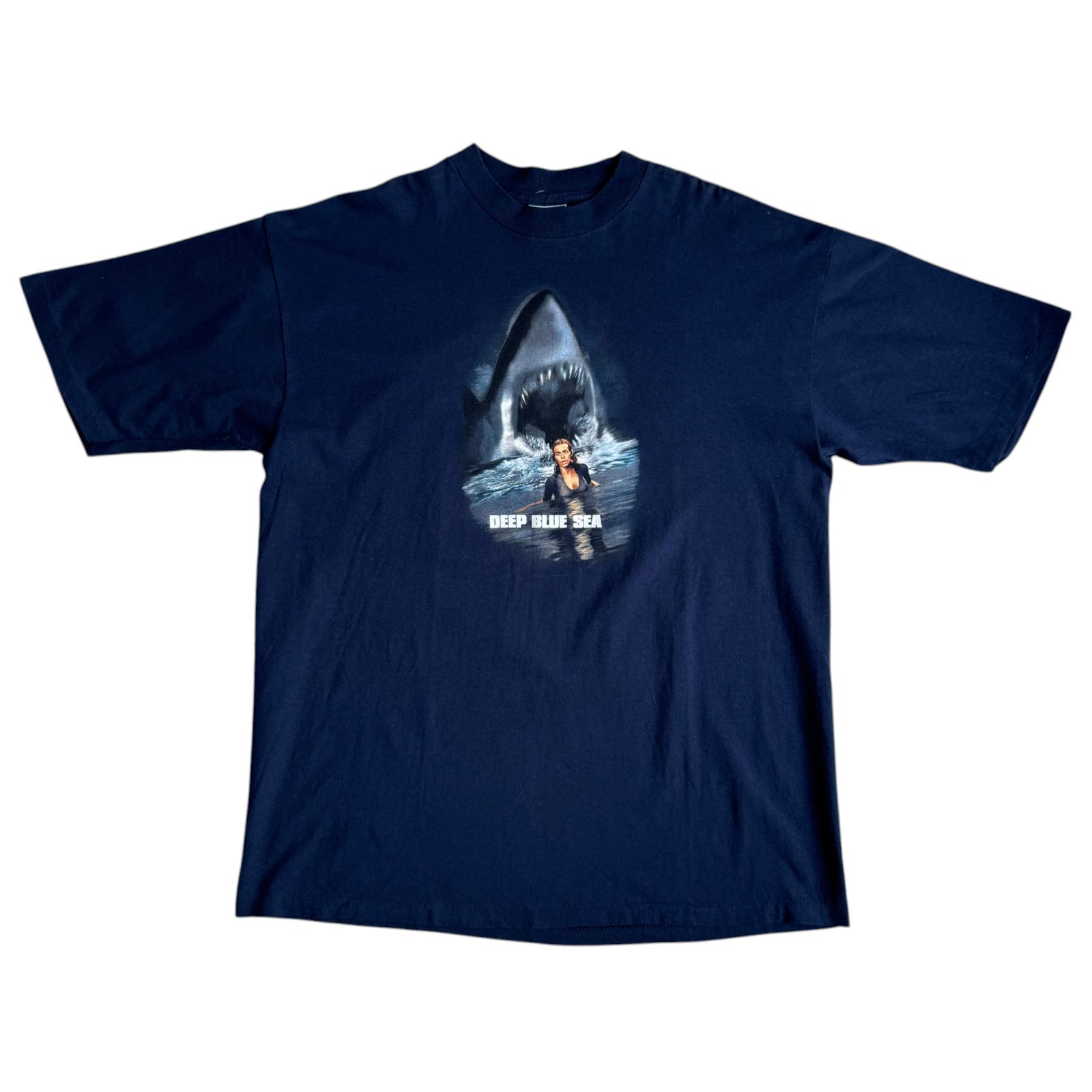 90s Deep Blue Sea プロモーション キャッチコピー Tシャツ XLサイズ 