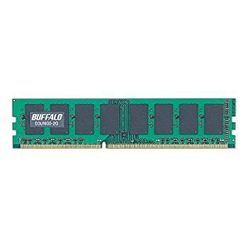 【中古】BUFFALO PC3-12800対応 240Pin DDR3 SDRAM DIMM 2GB D3U1600-2G