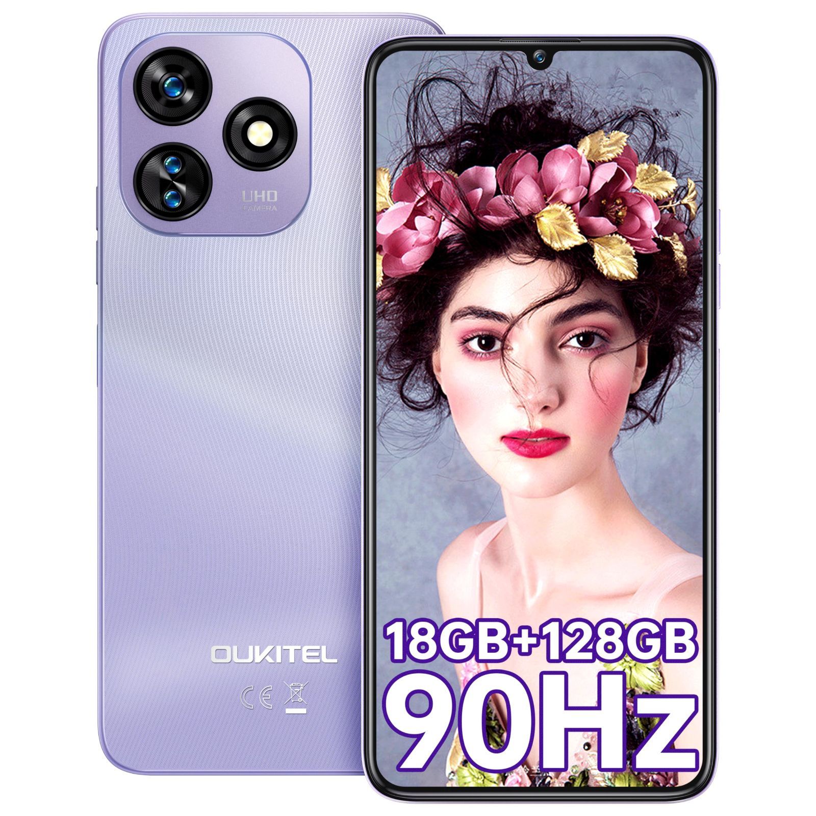 OUKITEL C51 SIMフリー スマホ 本体 18GB RAM+128GB ROM 1TB拡張