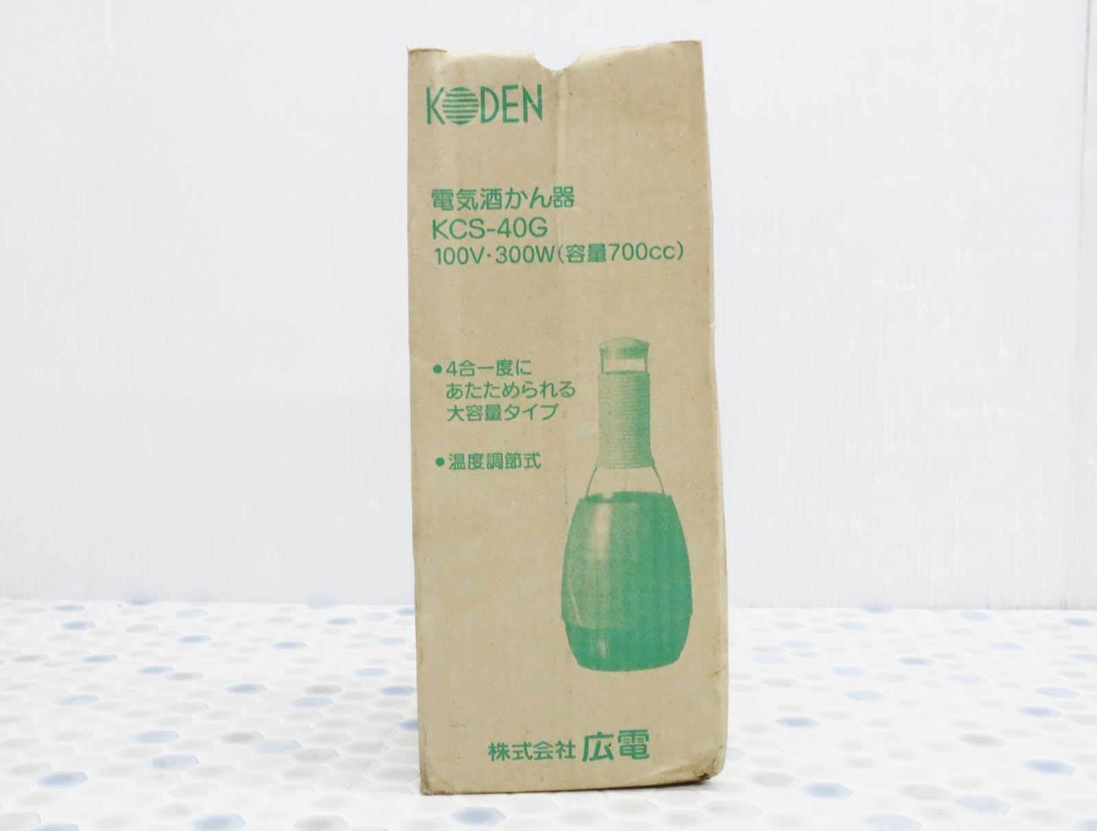 ◇4合 レトロ｜電気 酒かん器 熱燗 燗付器｜KODEN KCS-40G レトロ