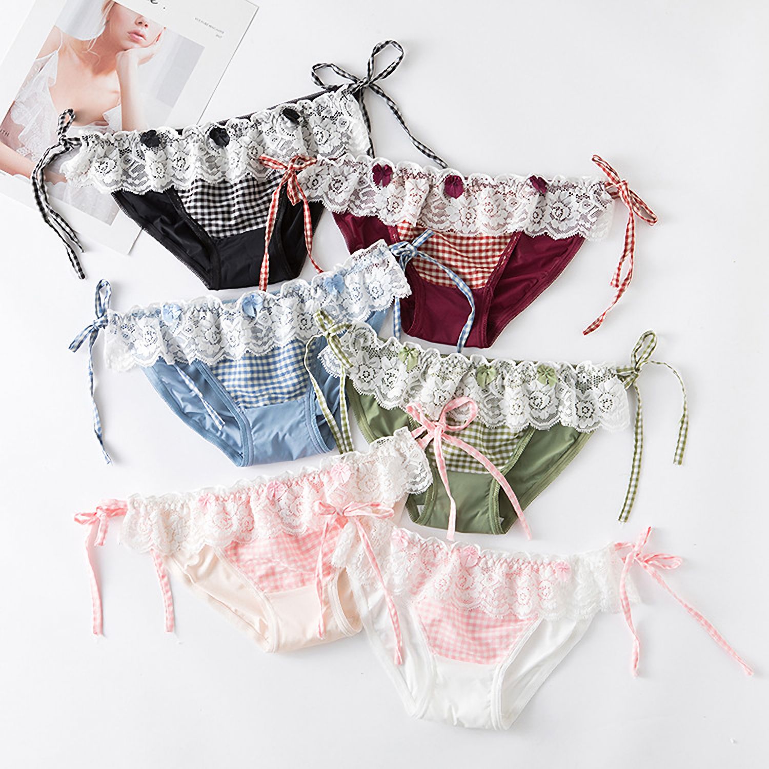 紐パンツ KUROP 6枚セット ひもパン レディース ショーツ 紐パン パンツ 下着 - メルカリ