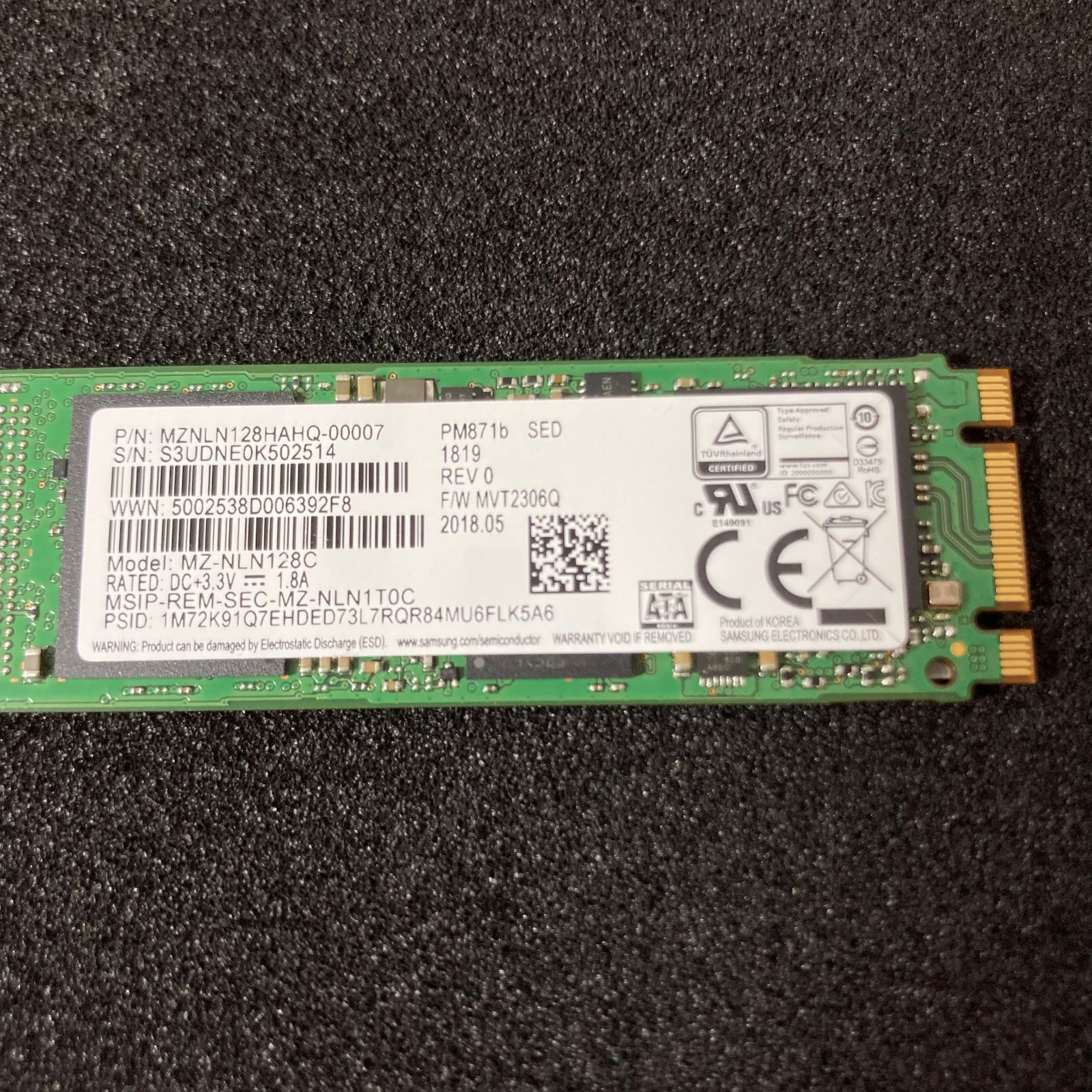128GB M.2 SATA Samsung 0 SSD | MZNLN128HAHQ-000H1 Solid SAMSUNG