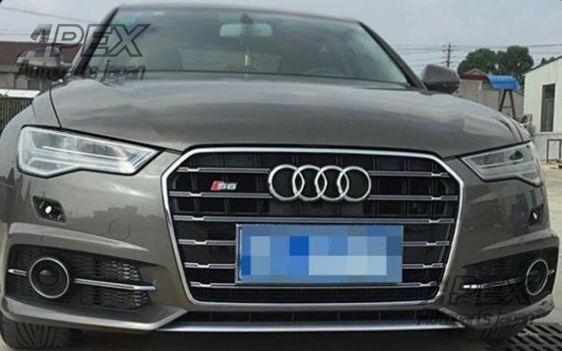アウディ A6 C7系 後期 2016－2019年 ４色選択可 フロントグリル S6ルック フロントガーニッシュ 外装カスタム