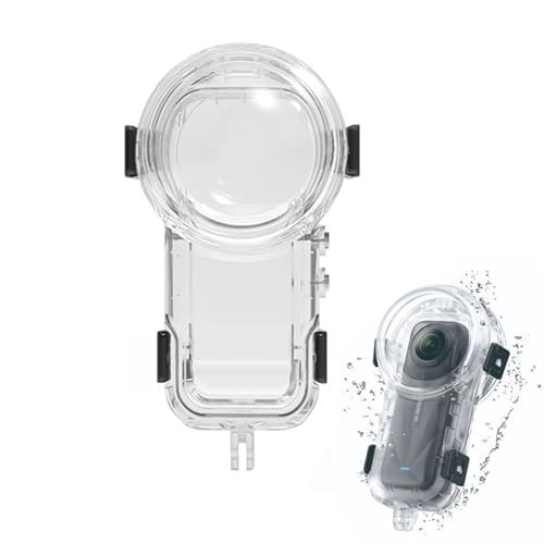 Insta360 X5見えない潜水ケース 360°シームレス撮影 防水深さ60M 輸入PC ARコーティングレンズ 傷防止 耐圧性 防塵 落下防止 傷に強い 取付け簡単 曇り止め 指紋防止 ダイビング シュノーケリング 水泳 サーフィン スキ 544cabed