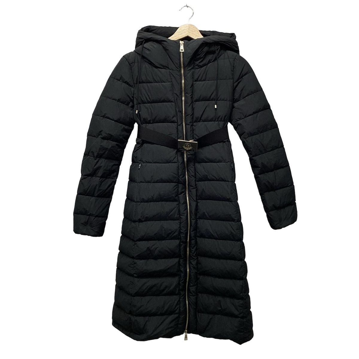 美品 近年モデル モンクレール ダウンコート MADINE ウール生地 黒 0 MONCLER(モンクレール) ダウンコート サイズ0 XS レディース