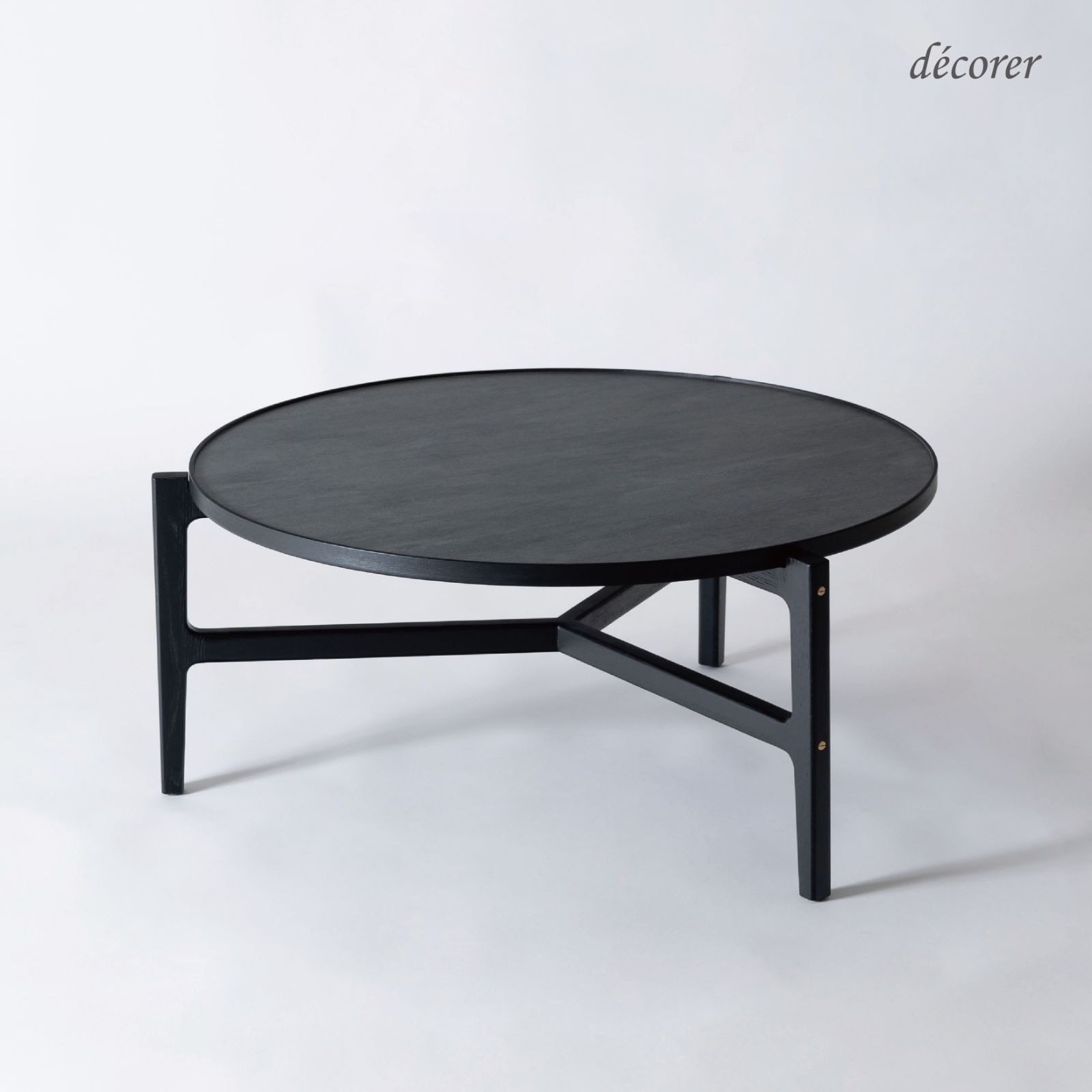 Stone grain center table（M）No.28／ ストーングレインセンターテーブル(M) [ 幅86.5cm:2色 ] 北欧 スタイル 円卓 丸 無垢 石 木製