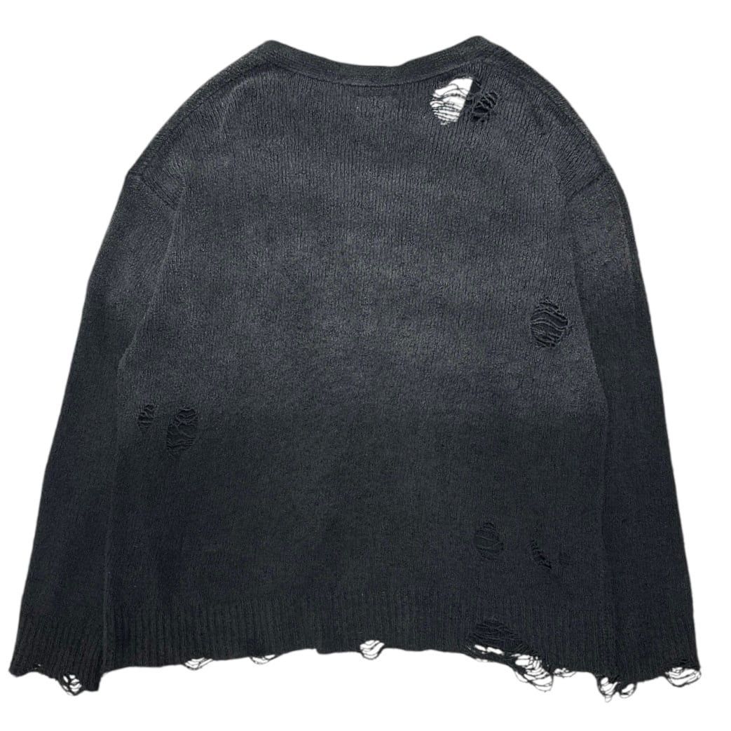 KAMIYA Sunfade Damaged Cardigan