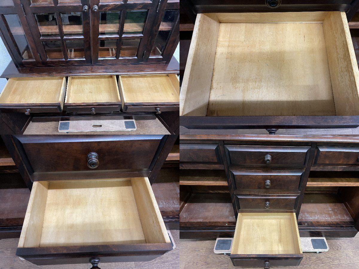 ○北海道民芸家具 食器棚 カップボード ダイニングボード キャビネット