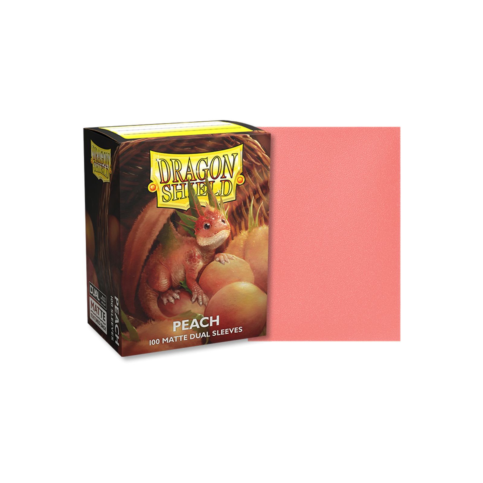 ドラゴンシールド カードスリーブ スタンダードサイズ デュアルマット PEACH メルカリ