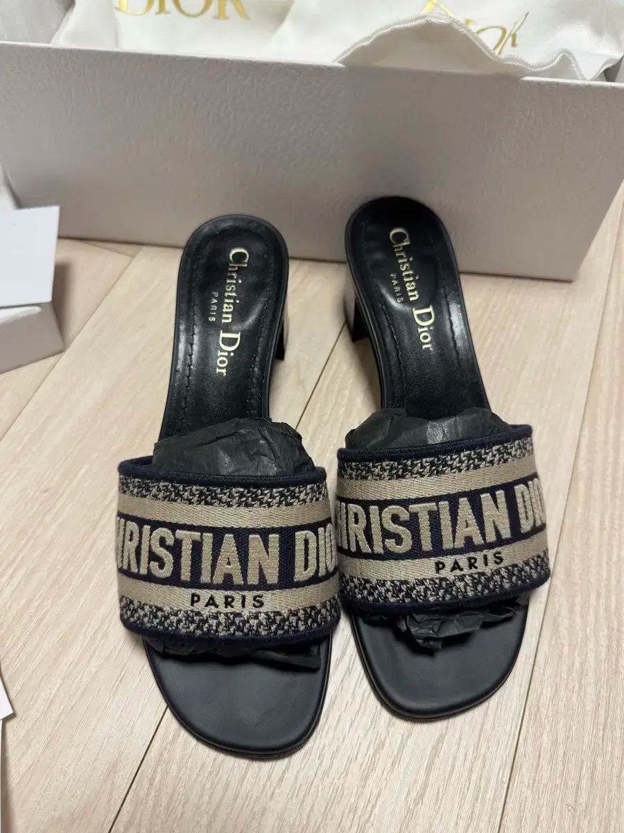 DIOR ディオール Dway ドウェイ ミュール ヒール 35 付属品完備