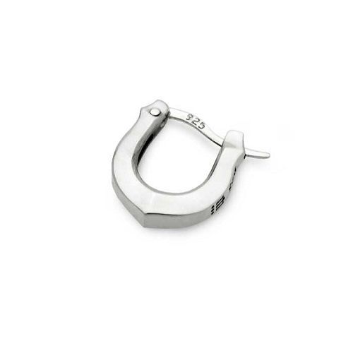 馬蹄 フープピアス/シルバー925ピアス メンズ片耳ピアス/セカンドピアス/シルバーアクセサリー メンズアクセサリー/彼氏プレゼント/誕生日プレゼント/pe57