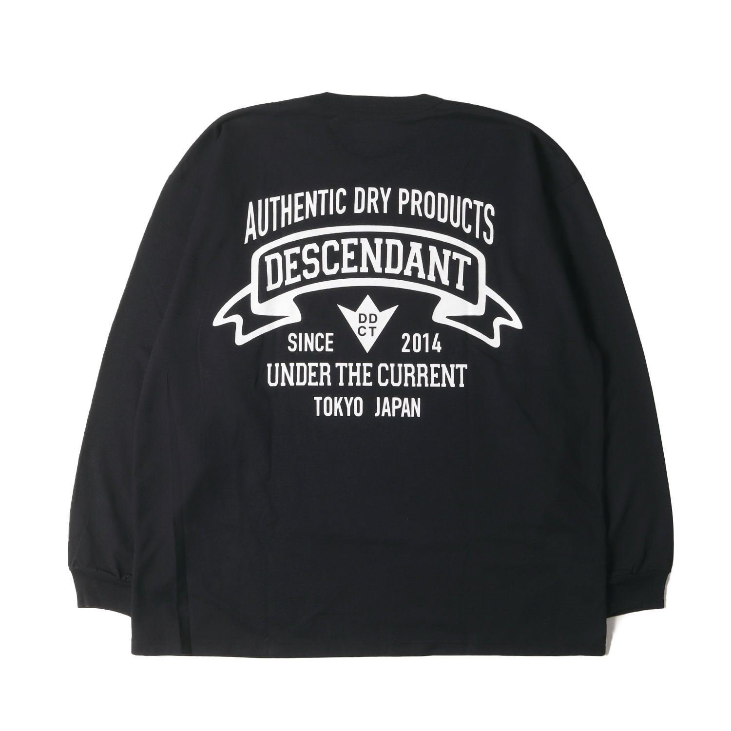 美品 DESCENDANT ディセンダント Tシャツ サイズ:2 21AW オーセンティックロゴ ロングスリーブ Tシャツ (AUTHENTIC  DESIGN LS) ブラック 黒 トップス カットソー 長袖【メンズ】 - メルカリ