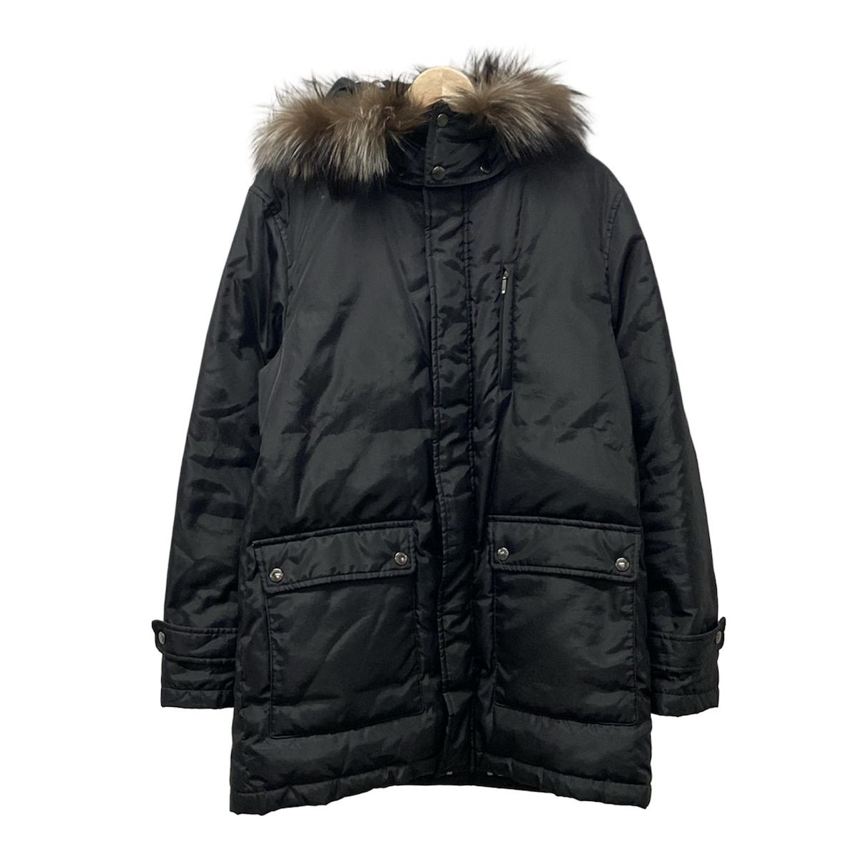 BURBERRY BLACK LABEL フード付きダウンジャケット Mサイズ