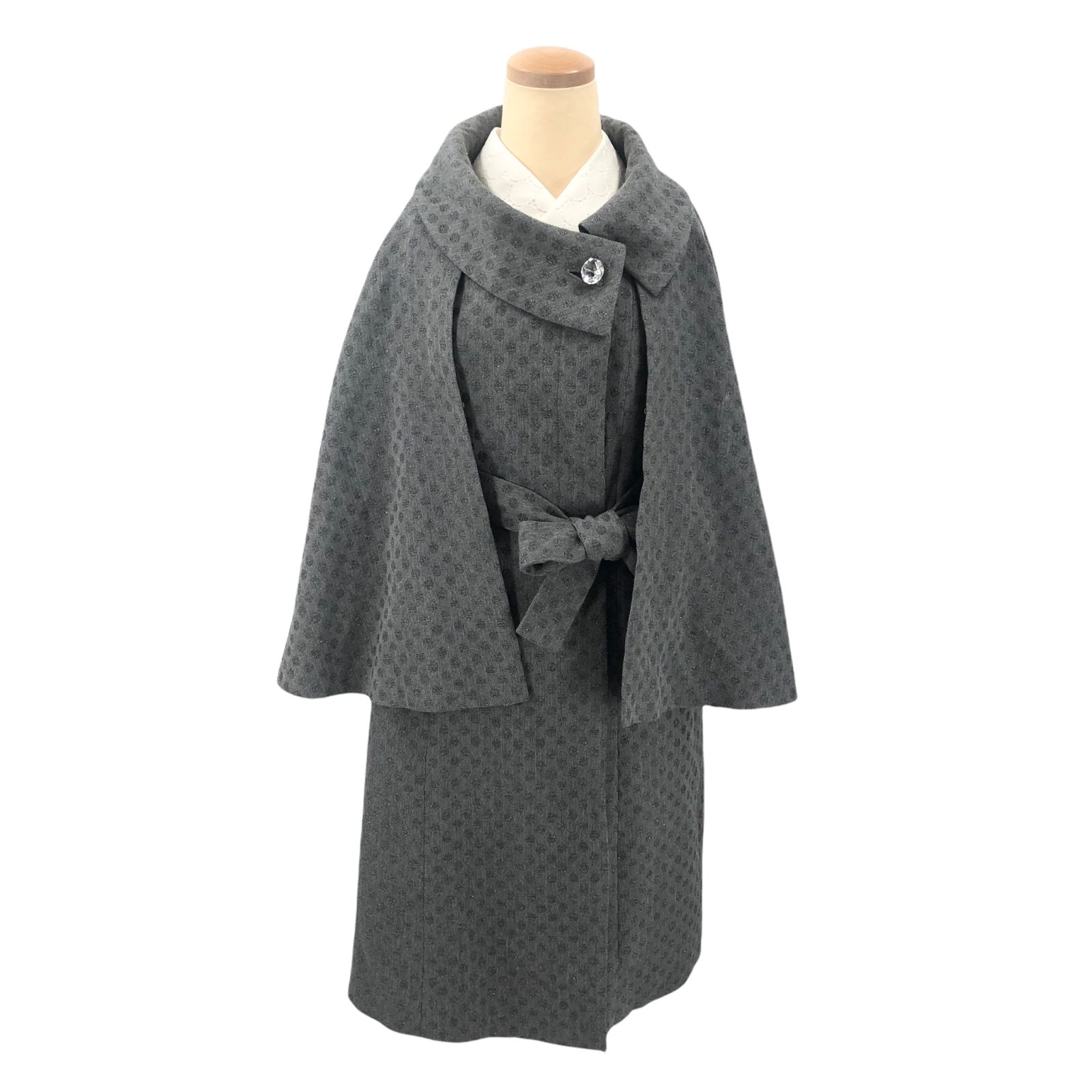 used 注文の多いキモノ店 トンビコート ウエストリボン付 - メルカリ 