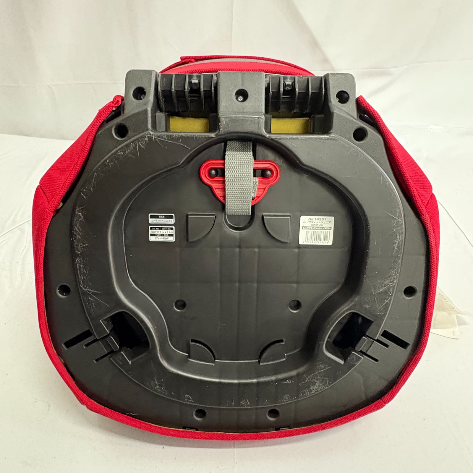 【美品】Combi ムーヴフィットジュニア Airstyle 赤黒 送料無料 ムーヴフィットジュニア Airstyle レッドブラック