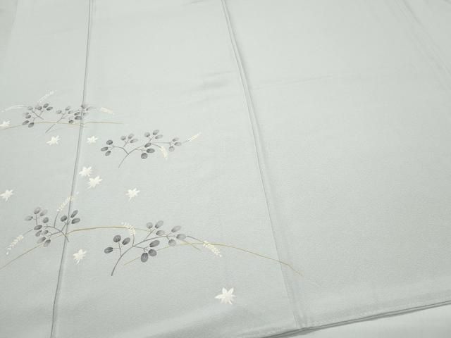 平和屋着物○本加賀友禅作家 小田美知代 訪問着 芝草萩楓文 正絹 逸品