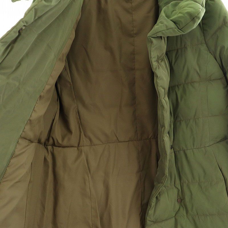 セオリー Theory ダウンコート ジャケット スタンドカラー S カーキ