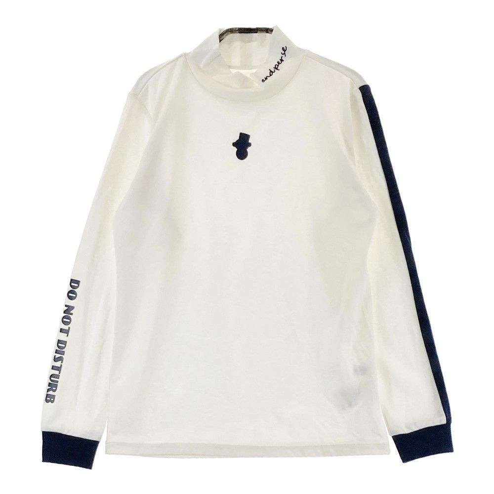 and per se AFF9213W5 / アンパスィ ウールmixメリノ長袖ハイネックシャツ レディース 2023年 ネイビー/ホワイト/チャコールグレー/ブルー/レッド アンパスィ レディース ハイネック 長袖 シャツ ウール mix