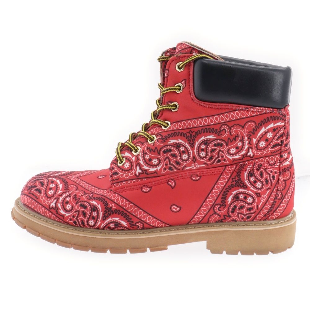 NOT FOR SALE (ノット フォー セール) ×ROGIC PAISLEY BOOTS RED ロジック ペイズリー ブーツ レッド