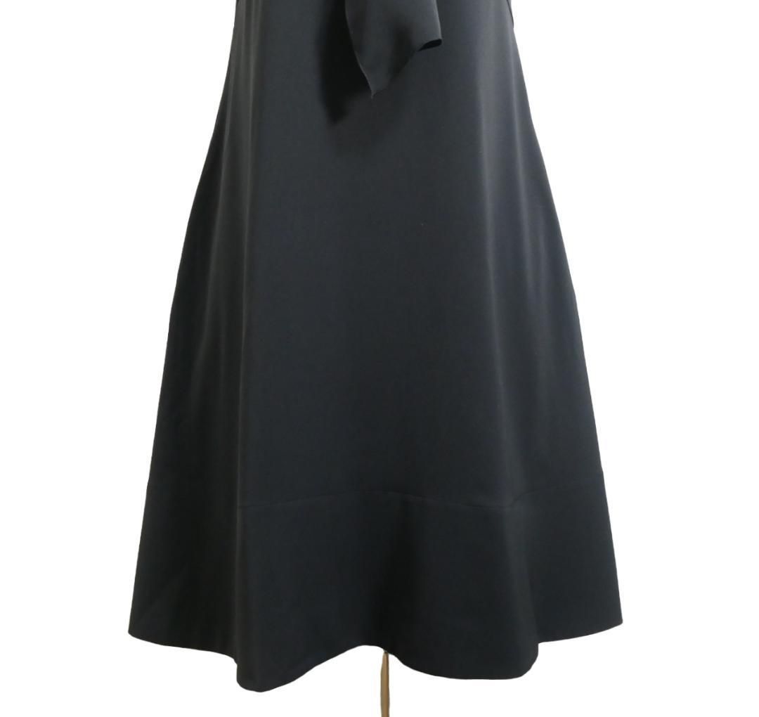 極美品 FOXEY NEWYORK フォクシー ワンピース ノースリーブ リボン V