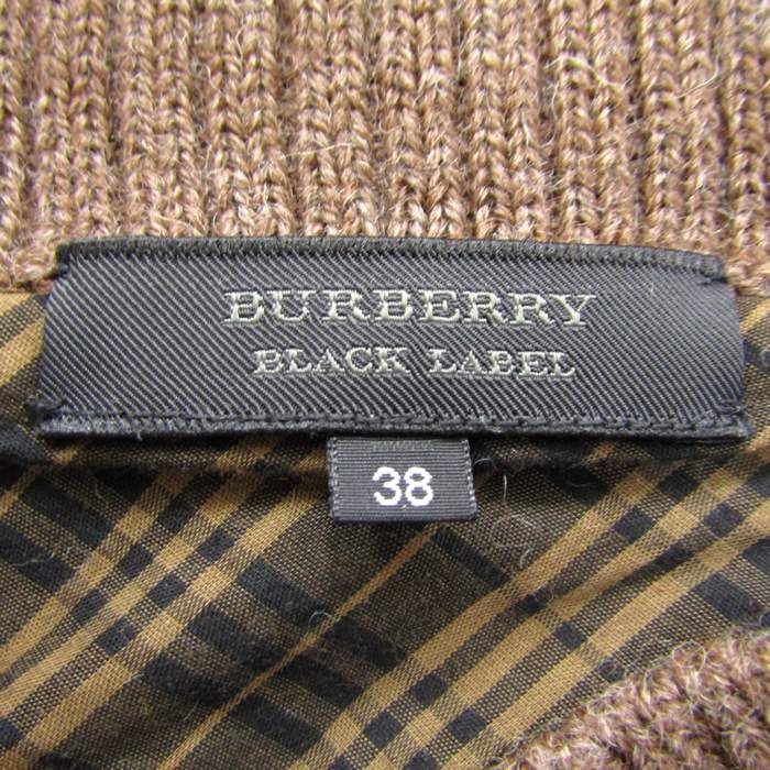 バーバリーブラックレーベル カーディガン ショールカラー トップス レディース 38サイズ ブラウン系 BURBERRY BLACK LABEL バーバリーブラックレーベル カーディガン ショールカラー