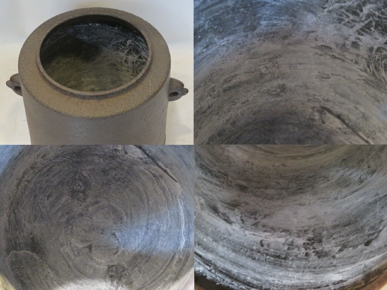 絶対にお買得! 十月◆特売品 山形県 釜師 高橋敬典作 筒釜 中興名物 東陽坊釜 風炉用 茶道具 税込 送料込 ♥