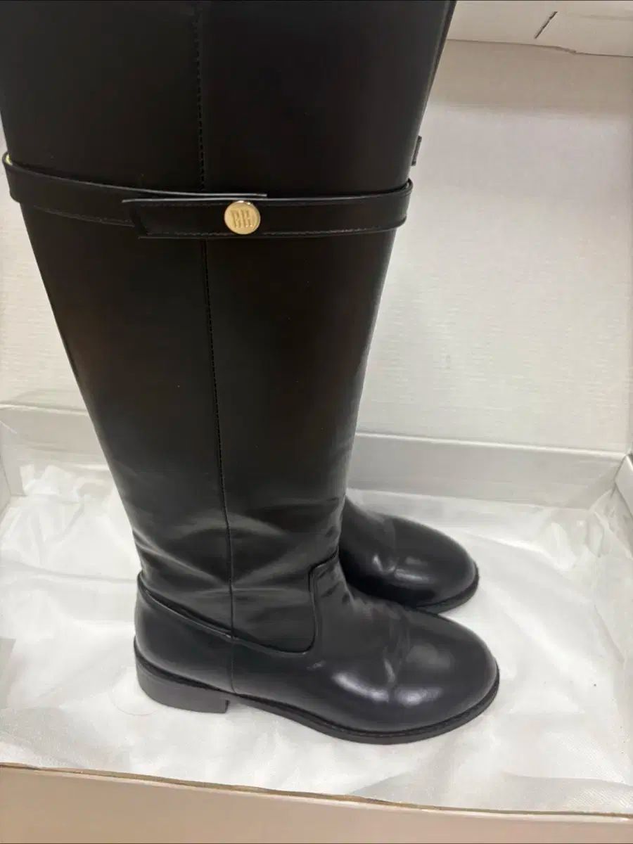 モダンローブ 仙道 デコ ラウンド ロングブーツ 黒 235 KIN-KAAI_COM