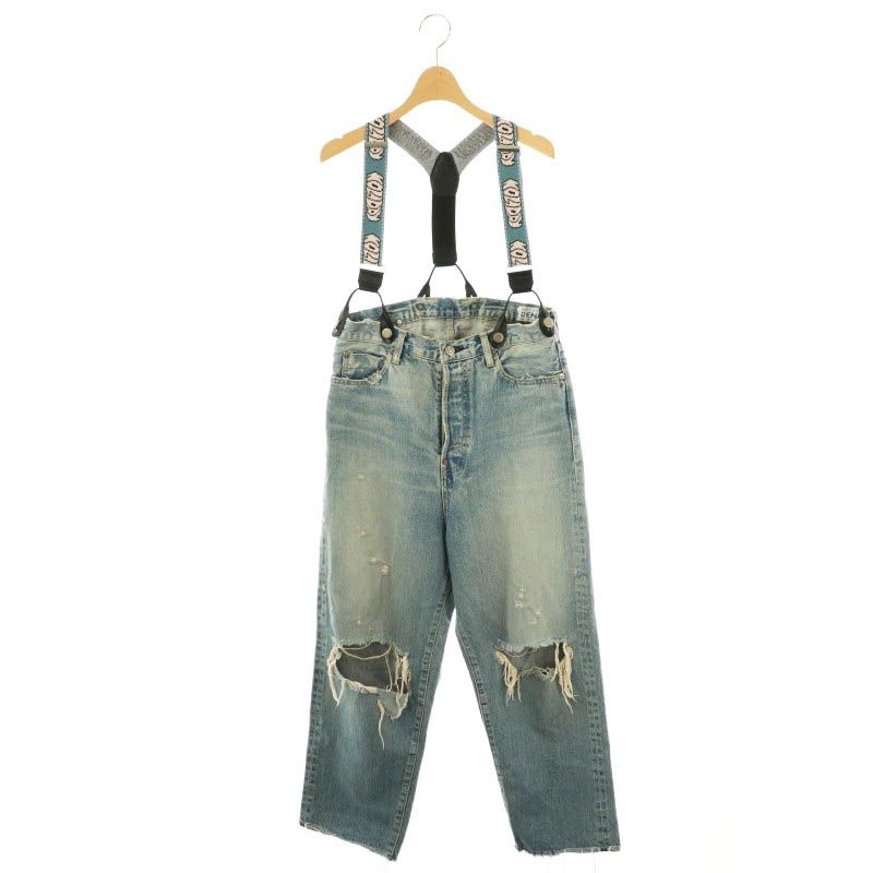 ホリデイ holiday DAMAGE DENIM SUSPENDER PANTS デニムパンツ