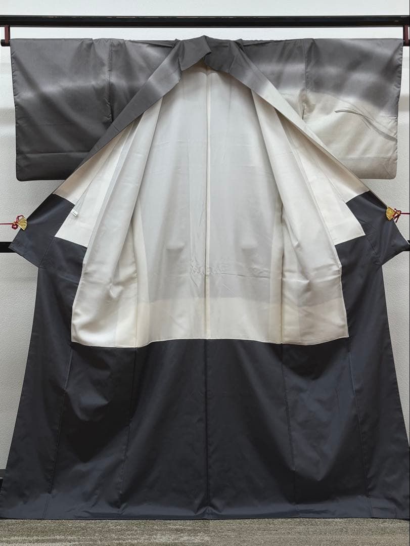 染大島 手描き 素描 付け下げ 訪問着 金彩 絣 正絹 X472 - メルカリ