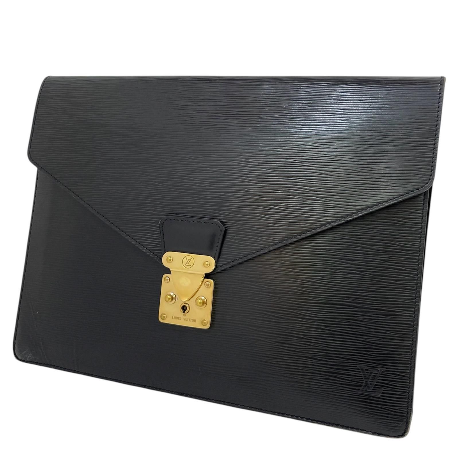LOUIS VUITTON | ルイ ヴィトン ポルトドキュマン セナトゥール エピ クラッチバッグ M54452 ブラック 尾張小牧店