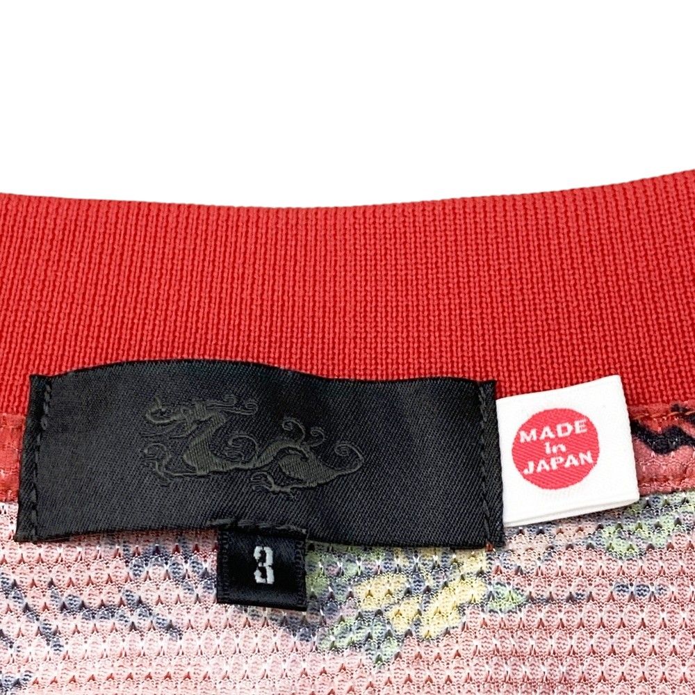 サイズ 3 DANCE WITH DRAGON ダンスウィズドラゴン 半袖ポロシャツ 総柄 レッド系 240101524490 ゴルフウェア メンズ ストスト LLC-HASEGAWATOSO_COM