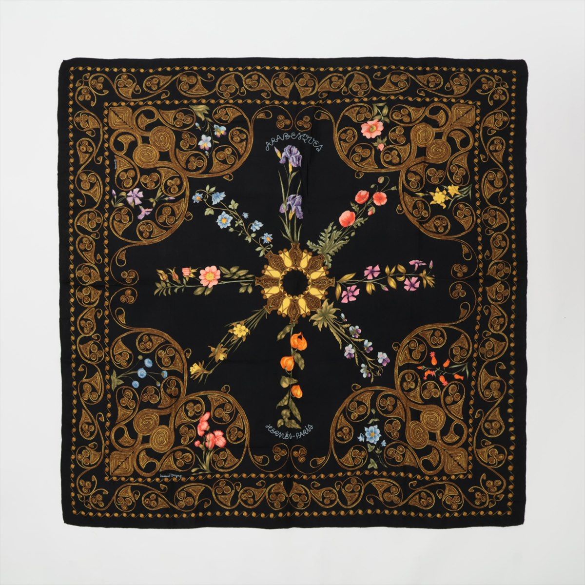 美品 エルメス タグ付 カレ ジェアン 140 ARABESQUES アラベスク  