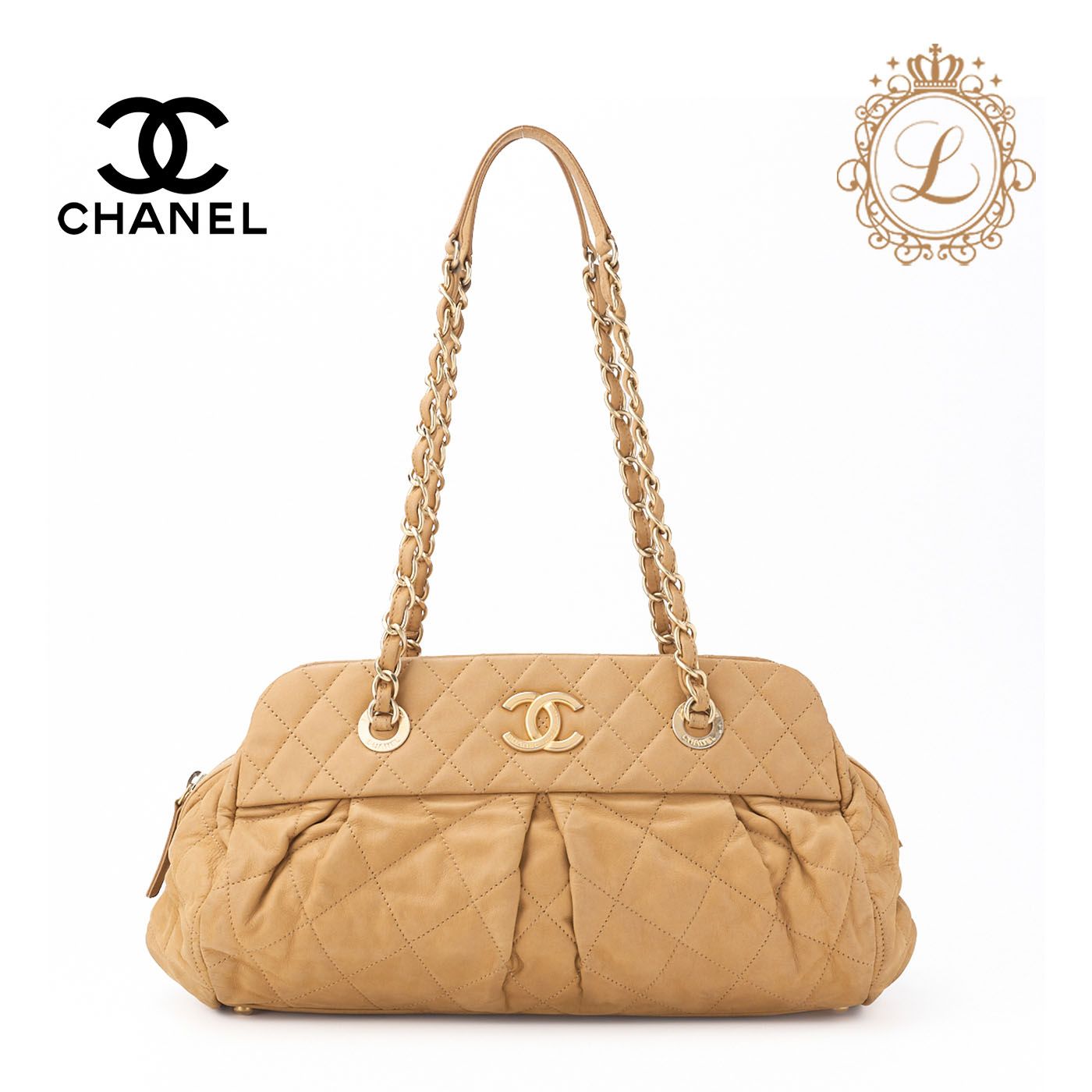 CHANEL　シャネル　ショルダーバッグ マトラッセ Wチェーン スパークル CHANEL シャネル マトラッセ チェーンショルダー スパークル