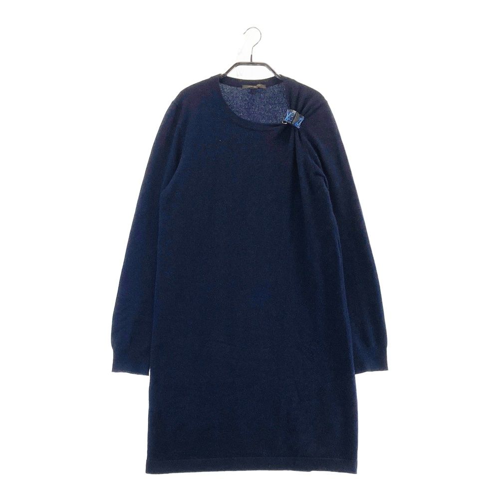 LOUIS VUITTON ルイ ヴィトン カシミヤ ワンピース ネイビー系 M 240101479409 レディース