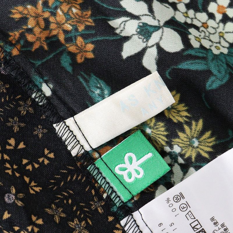 大きいサイズ アズノゥアズオオラカ AS KNOW AS olaca クラシカル花柄