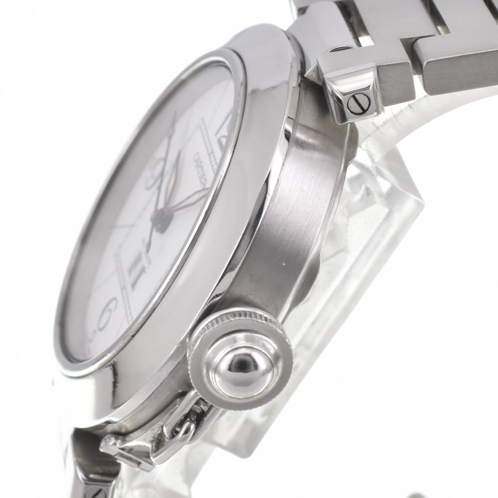 Cartier パシャC ビックデイト W31055M7 自動巻き時計 シルバー PASHA DE CARTIER カルティエ パシャC ビッグデイト W31055M7