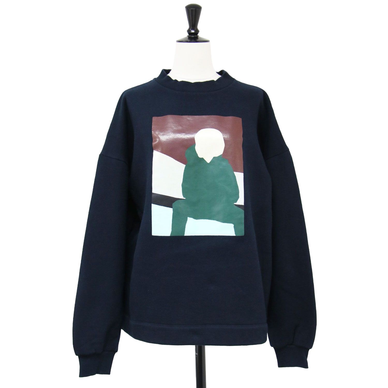 PLAN C プランシー スウェット トレーナー PLAN C 黒 グラフィック