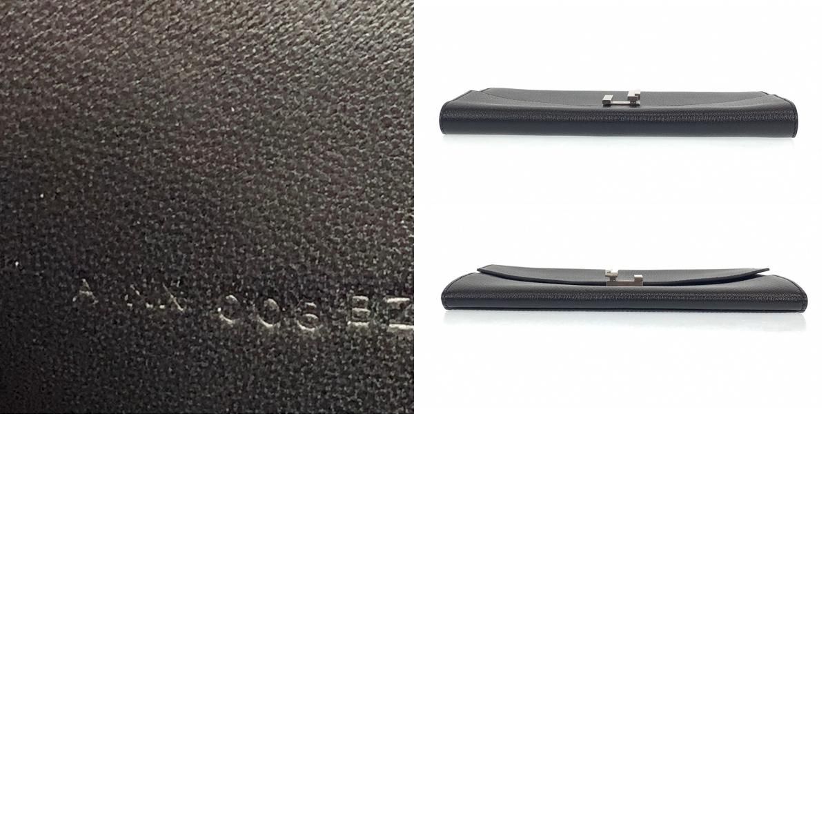 超美品 HERMES エルメス シネティック ブラック 黒 ゴートスキン 
