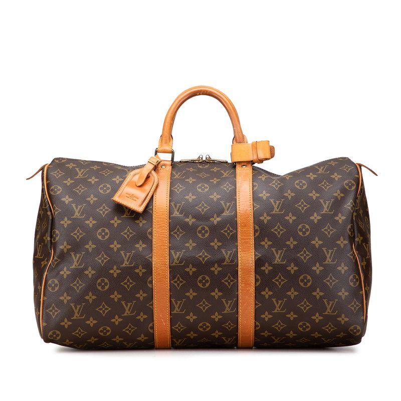 Louis Vuitton ボストンバッグ ブラウン50 中古・古着通販】LOUIS VUITTON (ルイ ヴィトン) キーポル50