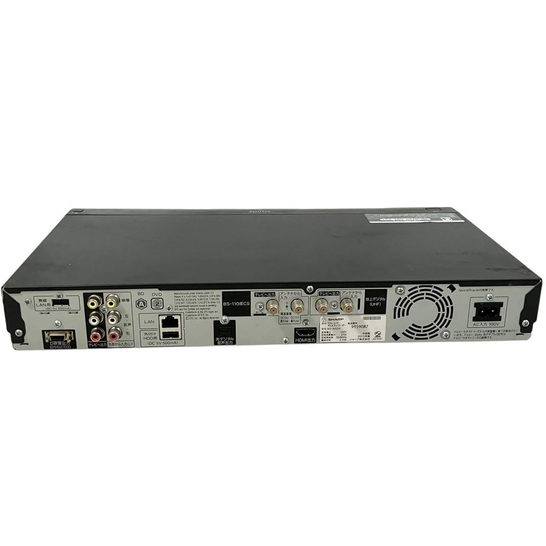SHARP 2番組同時録画 500GB AQUOS ブルーレイレコーダー BD-W520