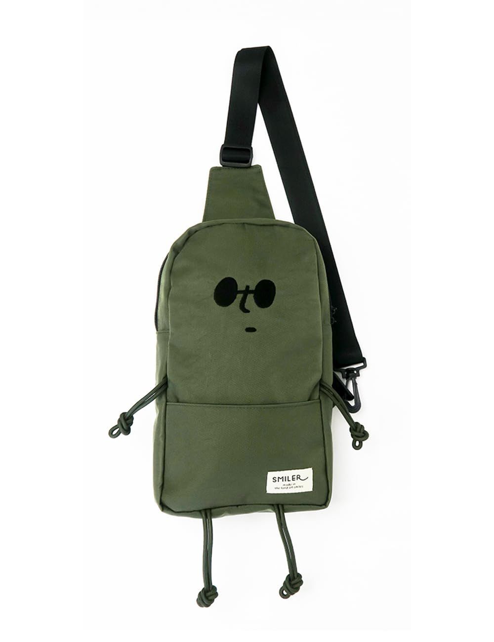 Color グリーン SMILER ボディバッグ BUDDY BAG ショルダーバッグ ワンショルダーバッグ 斜めがけバッグ レディース メンズ 肩掛けバッグ 鞄 軽量 グリーン