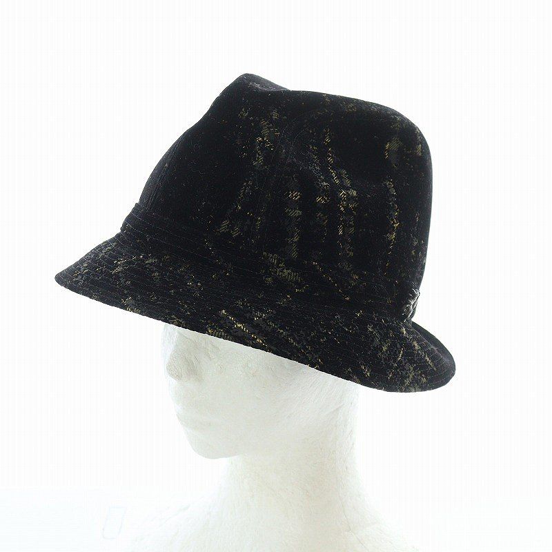 PHILIP TREACY 希少 斜めブリム 中折れ 帽子 ハット フィリップトレーシー PHILIP TREACY 帽子 ハット 中折れ帽