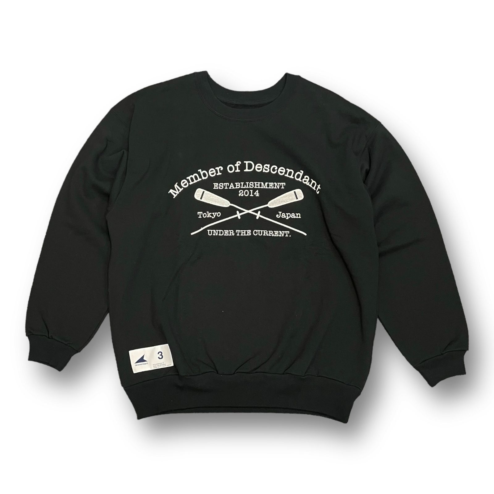 定価25300円 新品 DESCENDANT 23SS CROSS PADDLE CREW NECK クロス