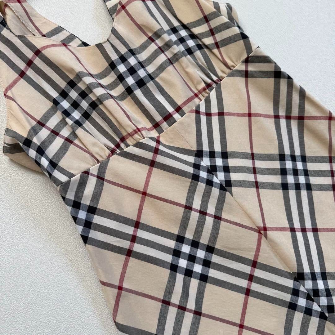 BURBERRY ノバチェック ワンピース 38 希少 希少】バーバリーブルー