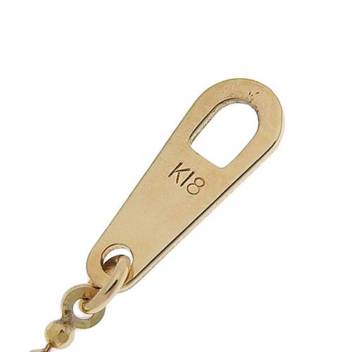 D0.31 ハートモチーフ ダイヤモンド ネックレス K18 イエローゴールド  